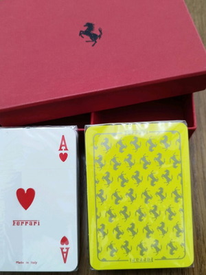 Ferrari playing cards new, genuine from Italy