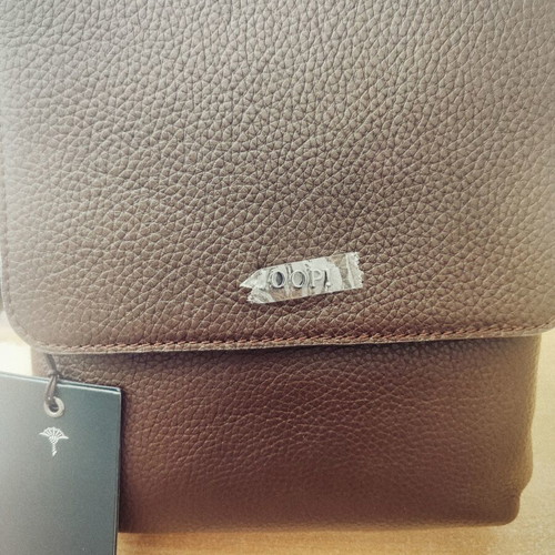 Joop! men's bag new, dark brown leather