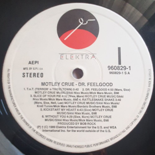 Motley Crue Dr. Feelgood LP μεταχειρισμένο, metal, αυθεντικό