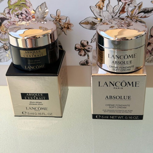 Lancôme Absolue set of 2 mini 5ml new (Soft Cream & L’Extrait Elixir)