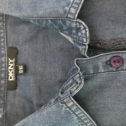 DKNY denim shirt for girl 12 years used, blue, XS