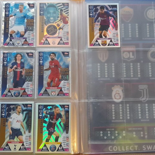 Champions League 2018-2019 Match Attax album with 424/443 cards like new