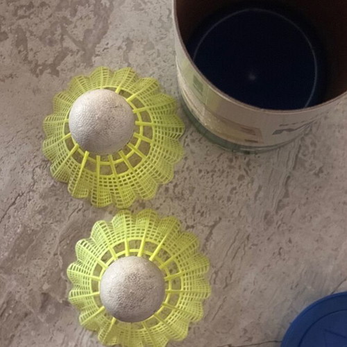 2 Yonex badminton feathers