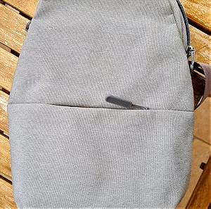 Χιαστί τσάντα-σακίδιο Xiaomi, γκρί, πρακτικό, 32*22 εκατ.