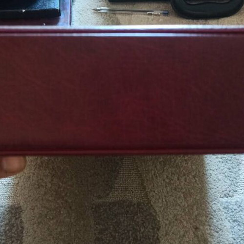 Leather case for 221 coins like new