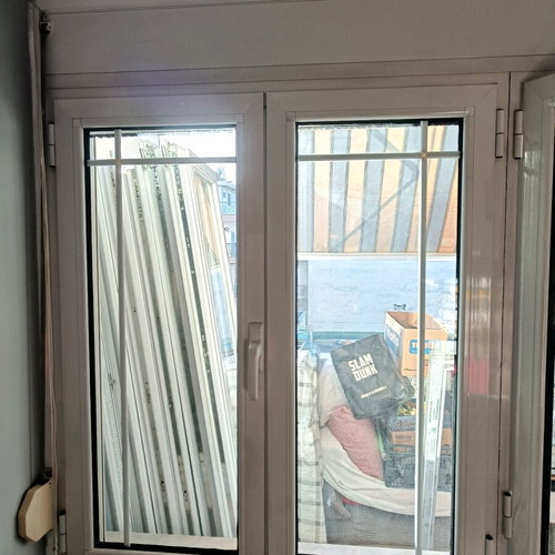 Aluminum balcony doors and window used, double glazed