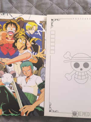 One Piece Cardpostal set of 2 like new