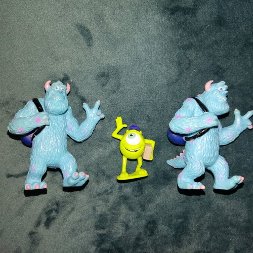 Pixar - Disney figures used, pack of 4 from Monsters Inc.