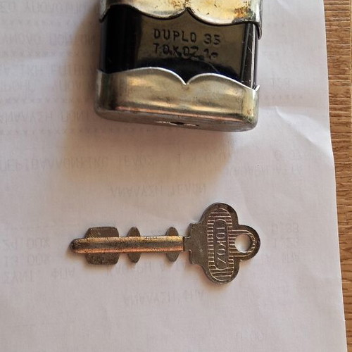 Tokoz Duplo 35 Vintage Padlock like new with 2 Keys Made in Czechoslovakia