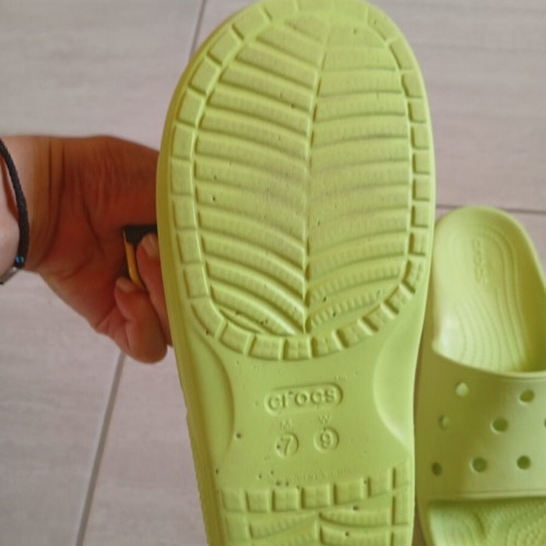 Crocs slippers lime color, size 40