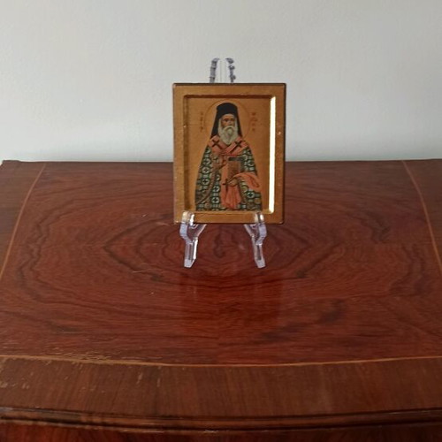 Saint Nektarios icon like new, 13×10 cm