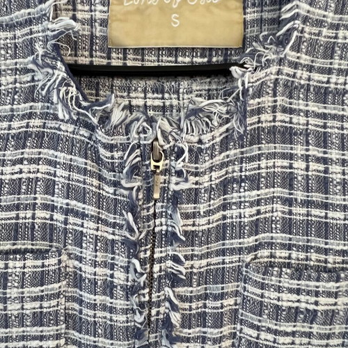 Line of Oslo cotton tweed bouclé jacket