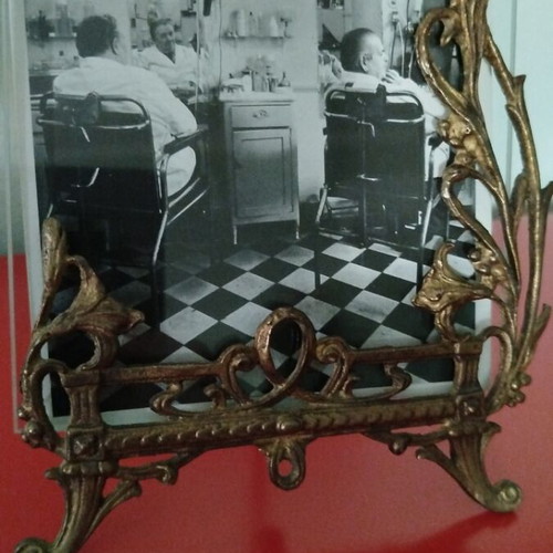 Vintage brass photo frame like new, Art Nouveau style