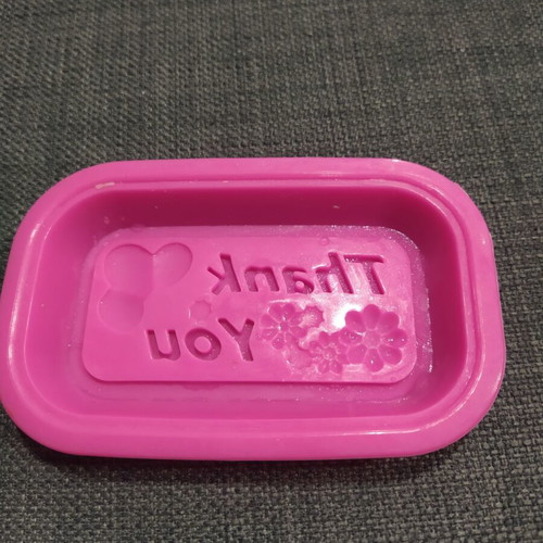 Silicone mold used with thank you design
