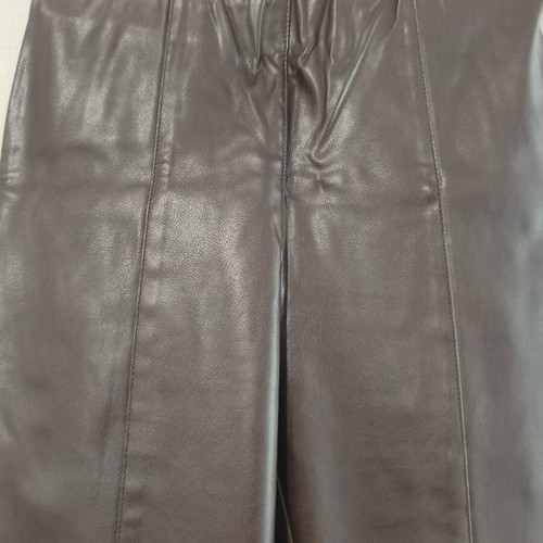 H&M leather-effect pants new, size small, burgundy