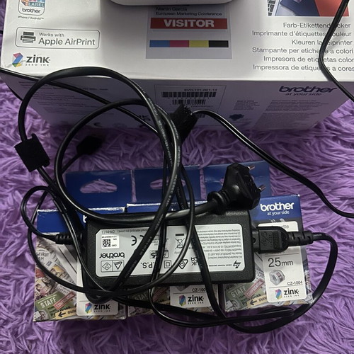 Brother VC-500W Thermal Printer like new with 3 ribbons and cleaning tape