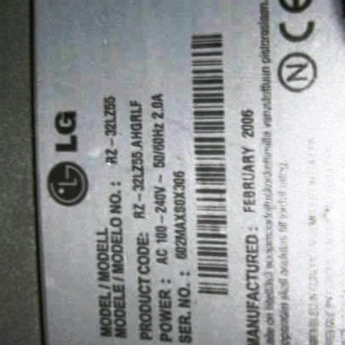 LG RZ-32LZ55 μεταχειρισμένες πλακέτες λόγω σπασμένης οθόνης