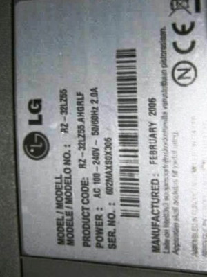 LG RZ-32LZ55 μεταχειρισμένες πλακέτες λόγω σπασμένης οθόνης
