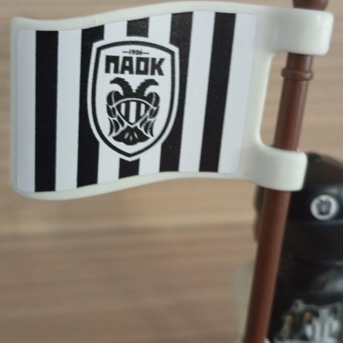 Playmobil PAOK Fan Figure like new with team flag