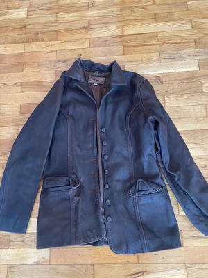 Nef nef leather jacket women's used brown size M