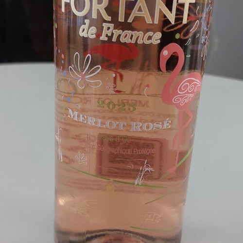 Fortant de France Merlot Rosé 2025 dry French wine 750ml