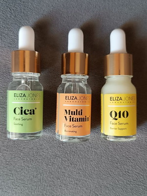 Eliza Jones 3 face serums Cica, Q10, MultiVitamin new, 3x10ml