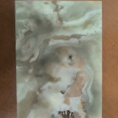 Marble jewelry box with gilded details