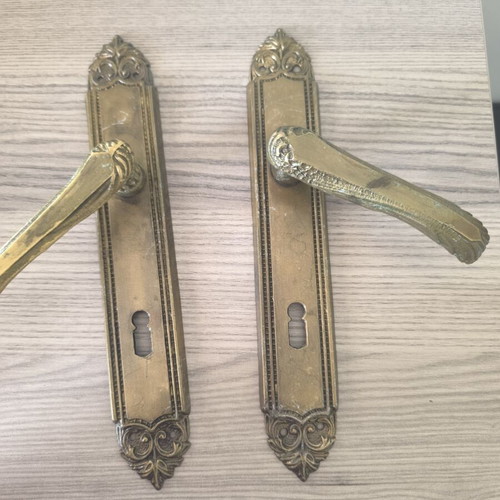 Vintage door handles, pair