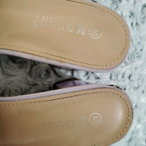 Purple mules used, size 40