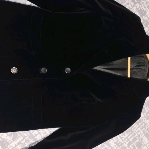 Velveteen women's jacket Bershka black like new, size M