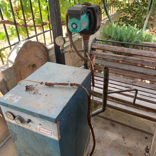 Heating set used with Thyssen burner, boiler, oil tank 1000L