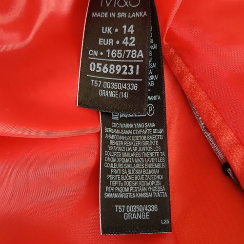 Marks & Spencer skirt orange new, size XL