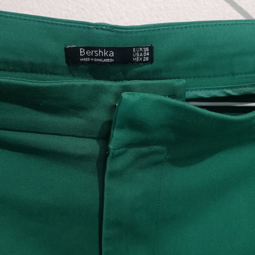 Chino pants Bershka green like new, size S