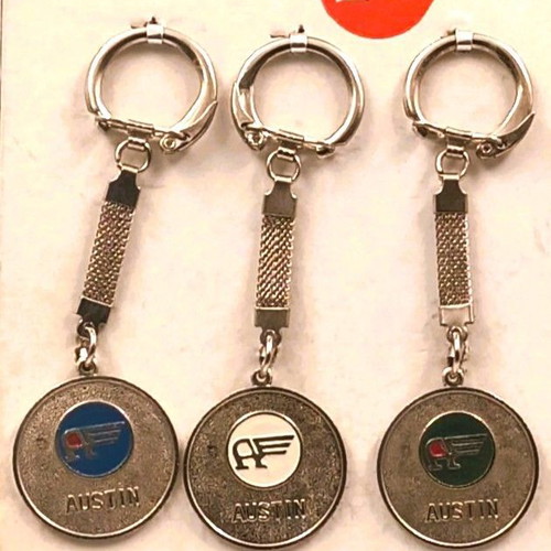 Vintage Austin Keychains set of 12 New Old Stock