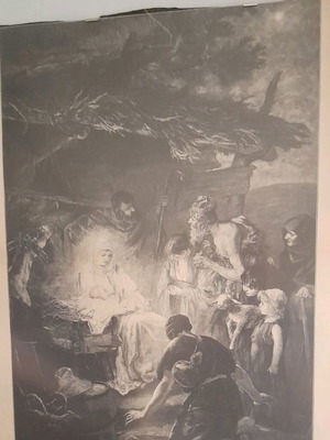 Jesus and the Shepherds used from old Estia album 50×40cm