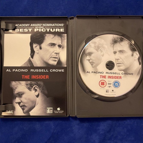The Insider DVD like new, English version without Greek subtitles