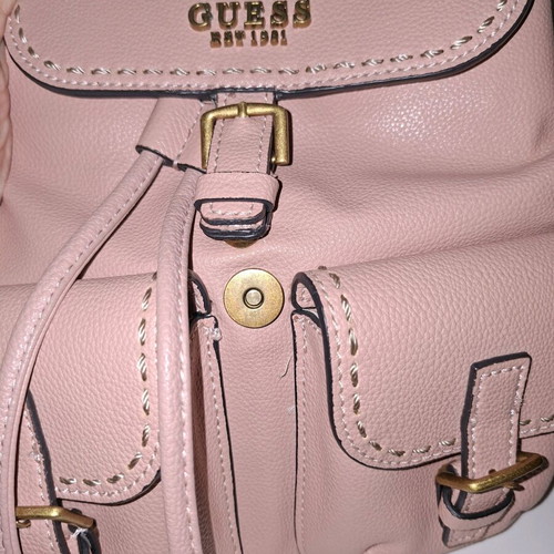Guess pink backpack like new with metal details