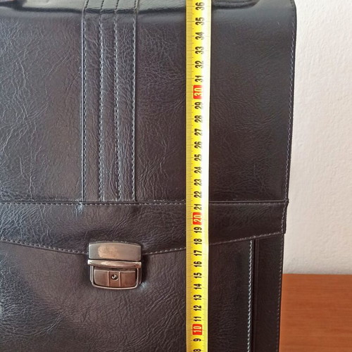 Men's leather briefcase vintage style black like new