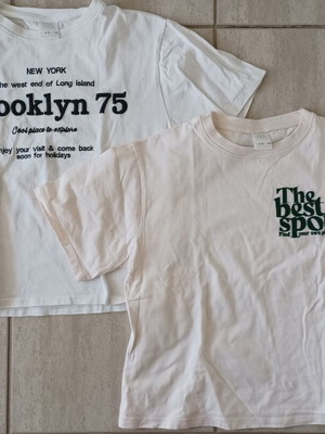 Zara T-shirt set for girl 9-10 years like new, white, size 140 cm