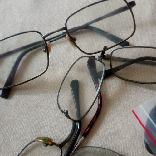 Glasses parts used, for spare parts