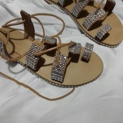 Leather women's sandals new, size 37, sandals