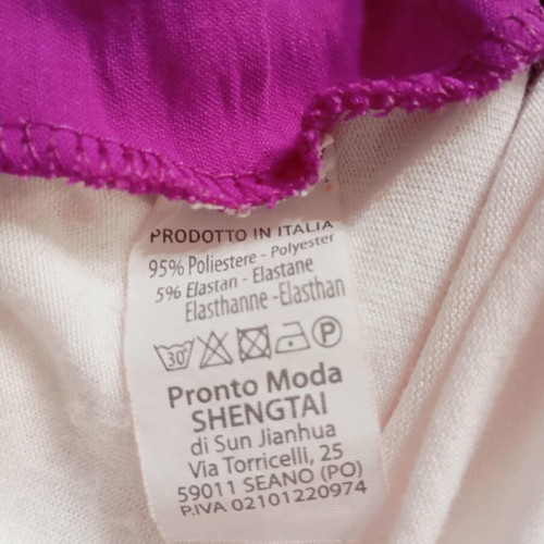 Jacket-Shirt With Short Sleeve used, One Size, White and Pink