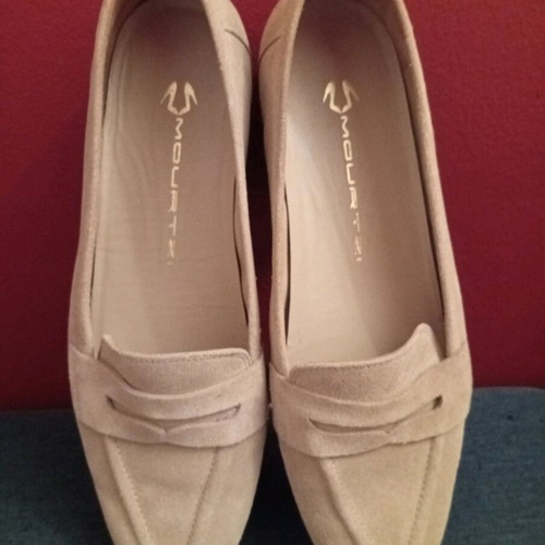 Mourtzi moccasins like new, leather, size 37, beige