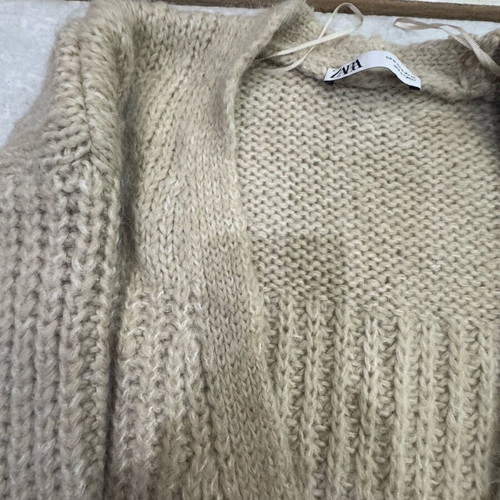 Zara long beige cardigan like new, size M