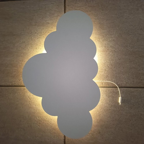Wall decorations with light set, MDF, like new