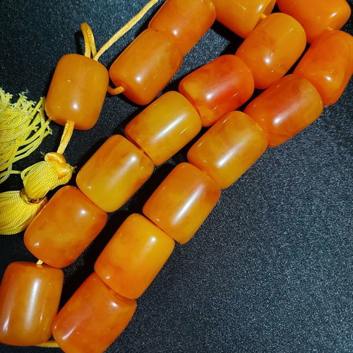 Large decorative worry beads new, plastic resin 19 beads