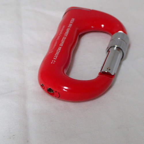 Climbing carabiner used with screw lock for Prince lighter