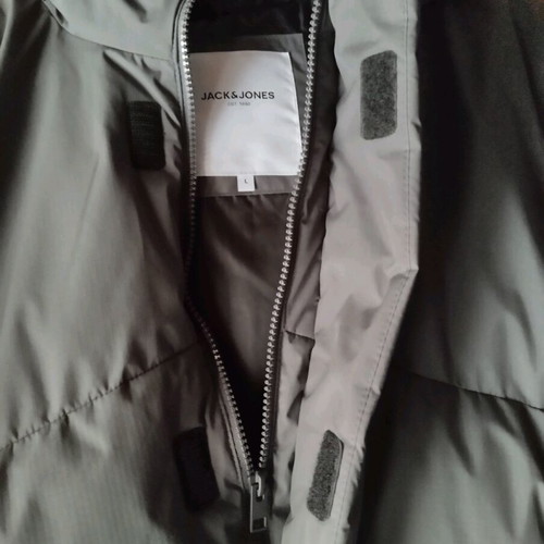 Men's jacket size L like new gray