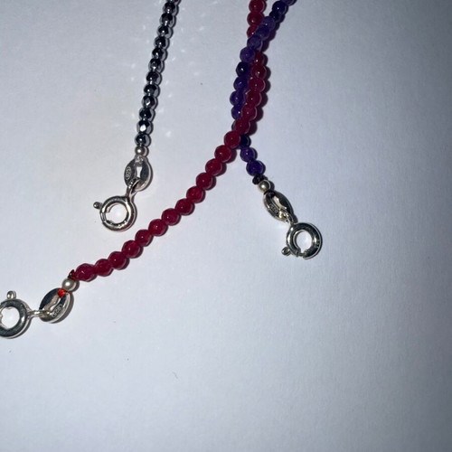 Gregio 3 Silver 925 Bracelets with Semi-Precious Stones New