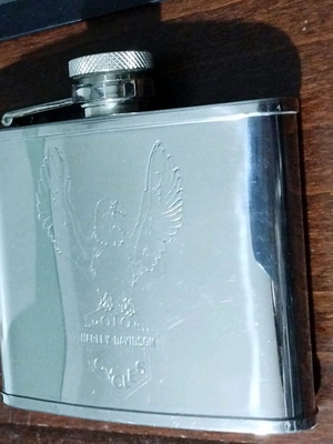 Harley-Davidson stainless steel flask 4oz like new